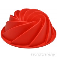 Sorbus® Silicone Fluted Mold Bunt Pan-Spiral - B00078E4J8